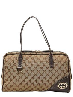 Gucci GG Canvas Interlocking Beige Brown